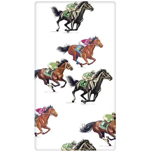 Mary Lake Thompson - Towel Racehorse Scatter
