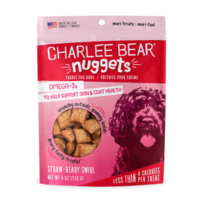 Central Pet Houston - Charlee Bear Nuggets Straw-Beary Swirl Treats For Dogs - Southern Agriculture 