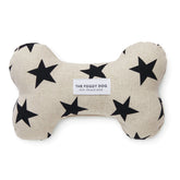 The Foggy Dog - Dog Toy Dog Bone Squeaky Black Stars