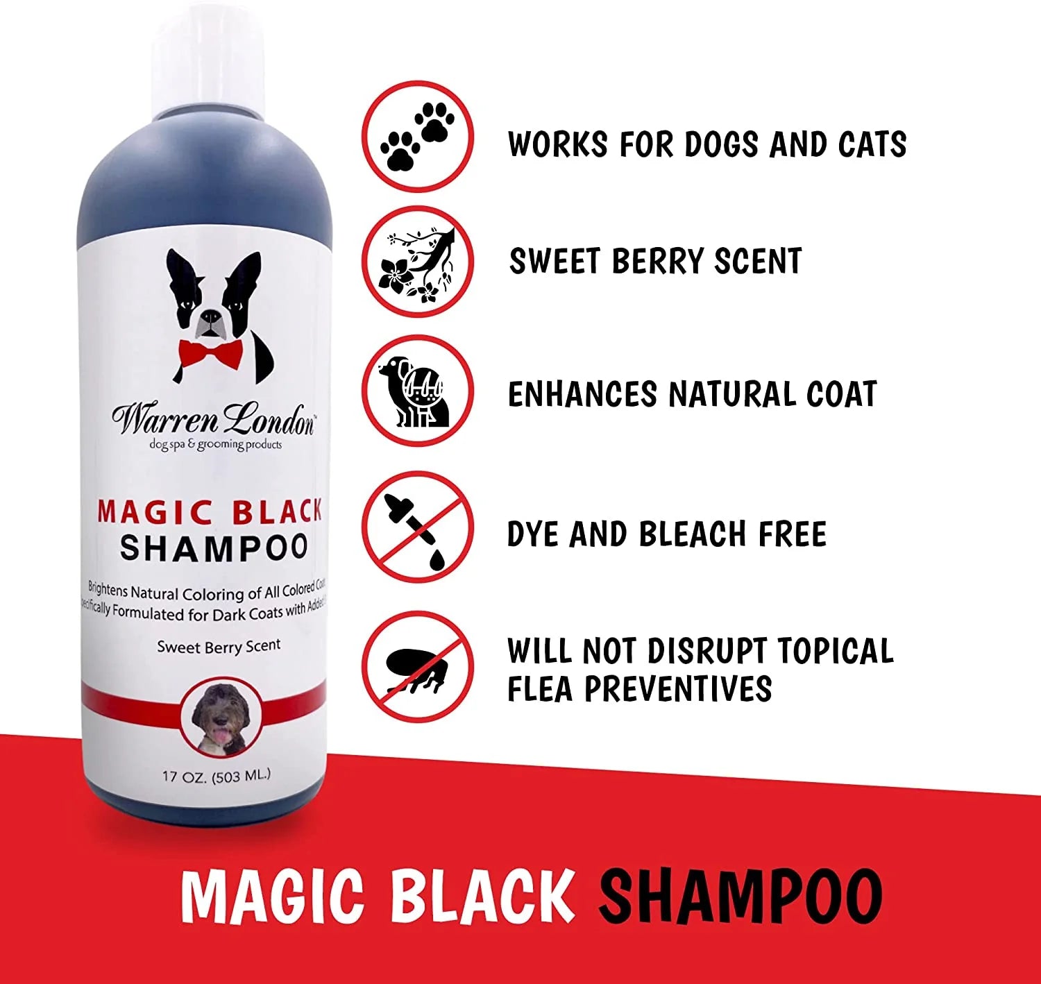 Warren London - Shampoo Magic Black Brightening for Dogs
