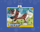 Breyer Blown Glass Ornament 2025 Pinto Vanner Horse