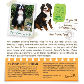 Bernie's Perfect Poop - Perfect Poop Dog Treats - Southern Agriculture 