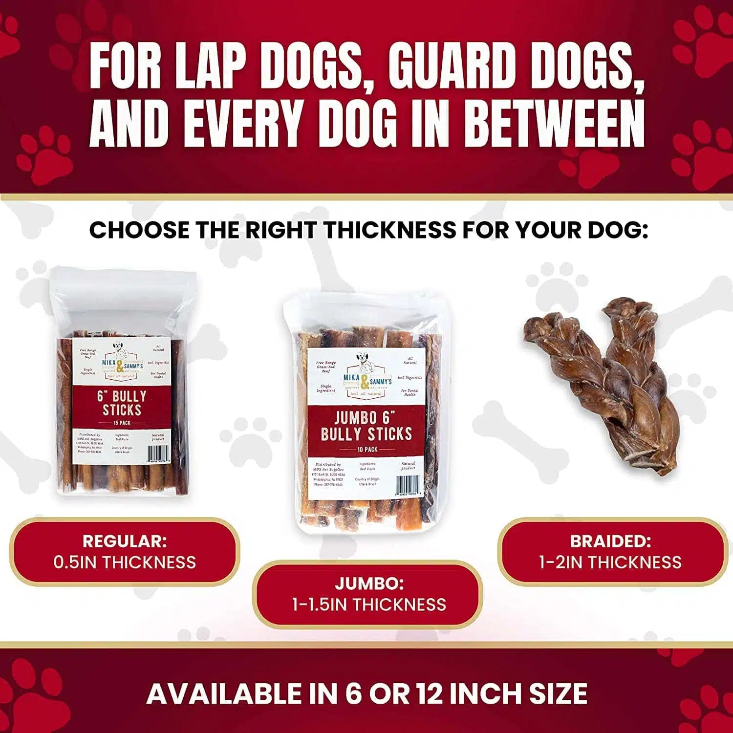 Mika & Sammy's - Bully Stick Jumbo - Southern Agriculture 