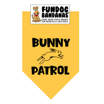 FunDog Bandanas - Dog Bandana Bunny Patrol