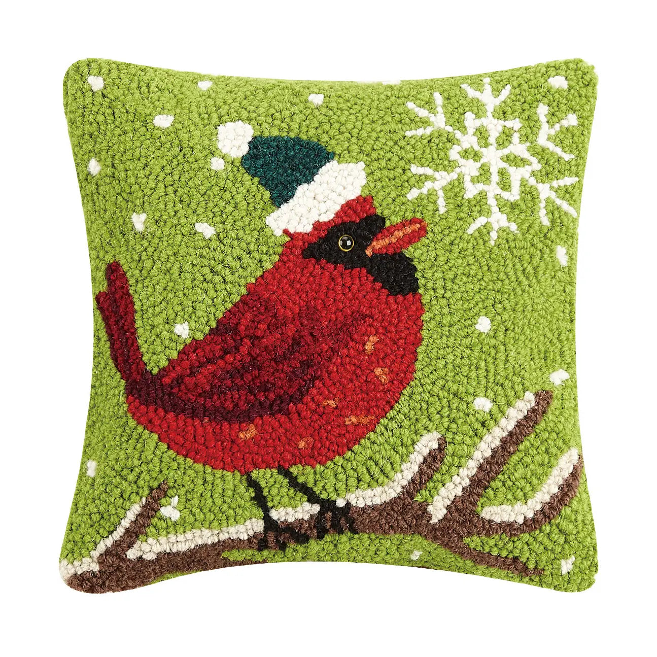 Peking Handicraft - Pillow Hook Cardinal With Snowflake