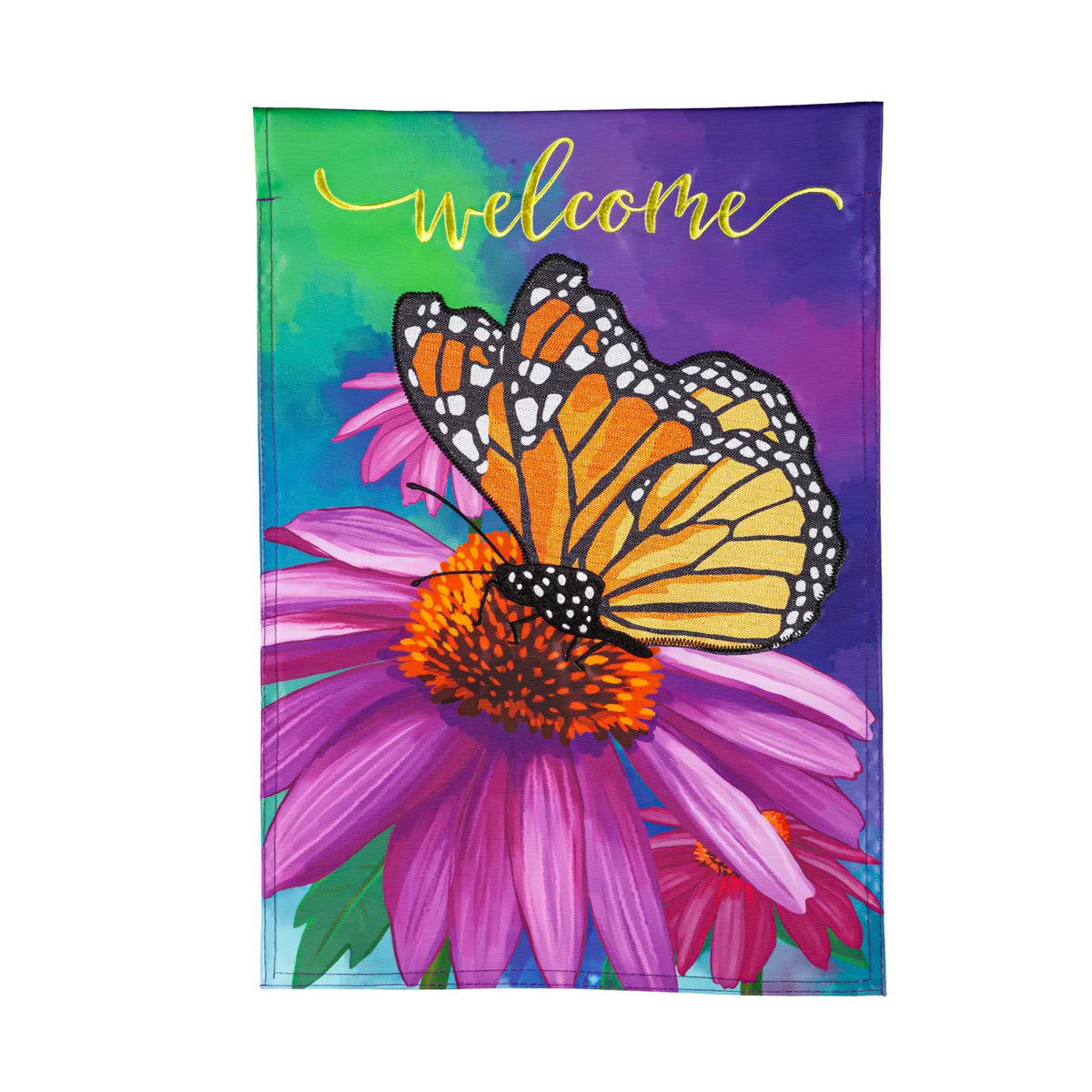 Evergreen Enterprises - Cornflower & Butterfly Flag - Southern Agriculture 
