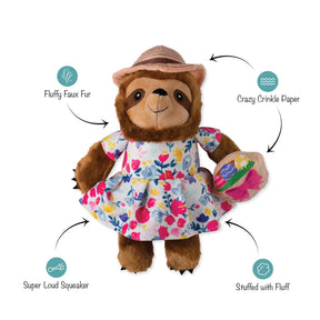 Petshop by Fringe Studio - Dog Toy Sunday's Best Plush Sloth
