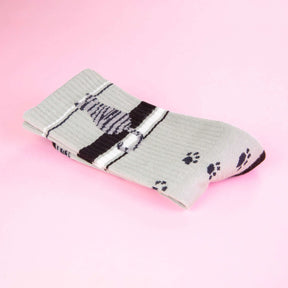 Gumball Poodle - Socks Cat Sitting Gray Tabby