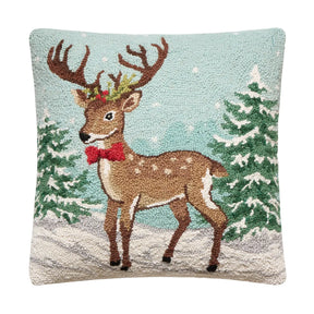 Peking HandiCraft - Pillow Hook Snowing Reindeer
