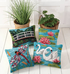 Peking Handicraft - Pillow Dragonfly on the Pond