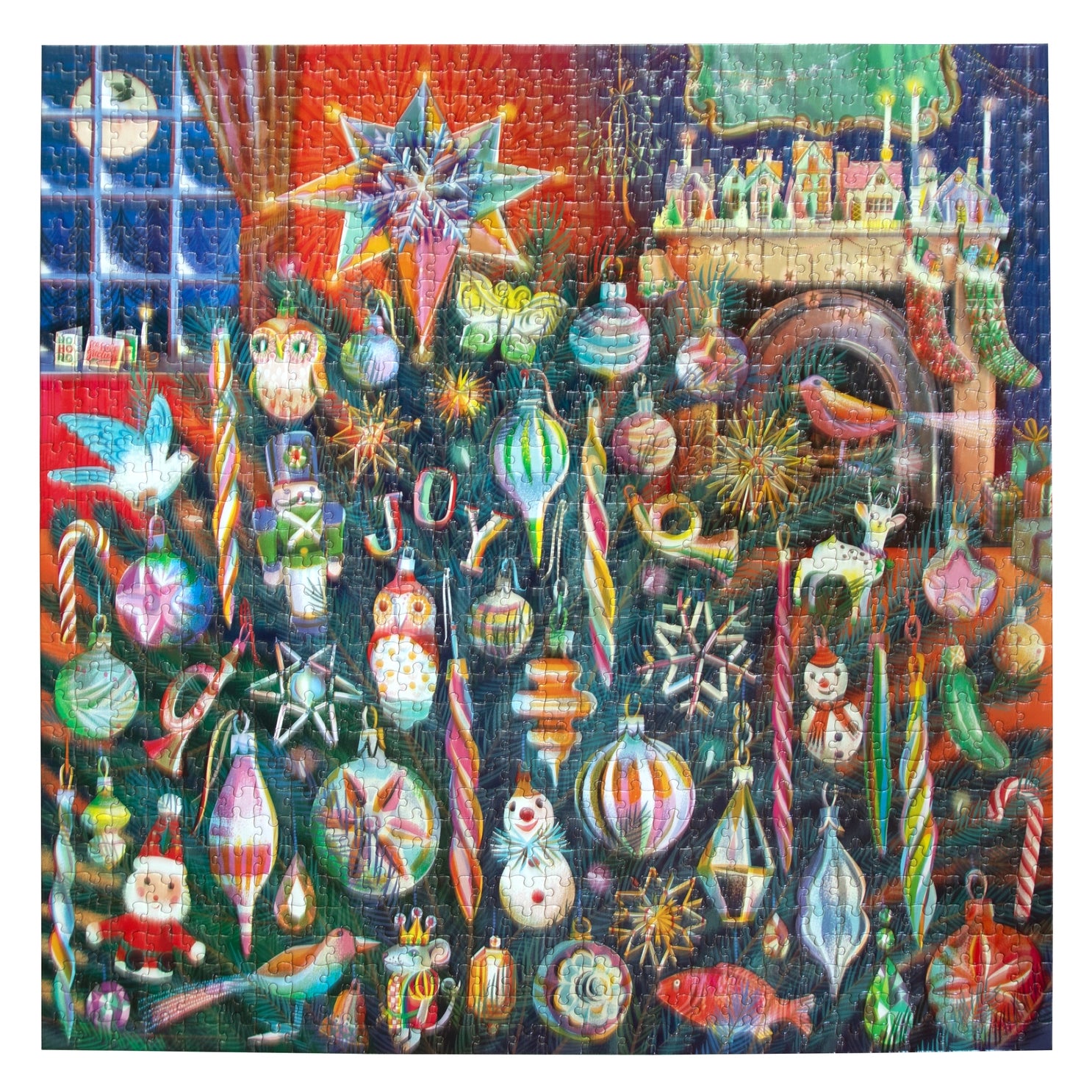 eeBoo - Holiday Ornaments 1000 Piece Puzzle