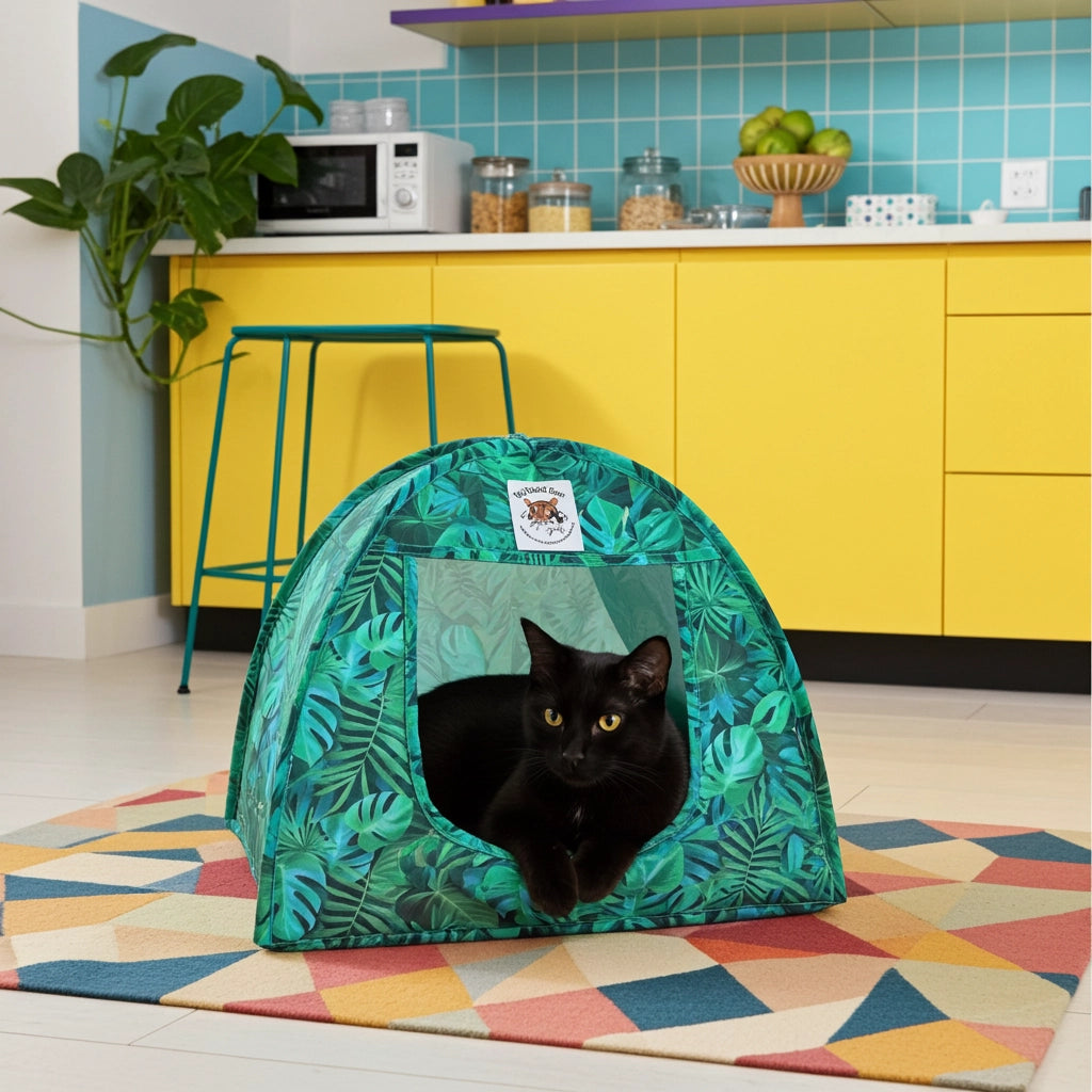 Triple T Studios - Cat Tent Cotton Canvas Popup