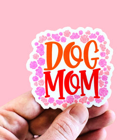 Bad Tags - Dog Mom Pink Roses Sticker