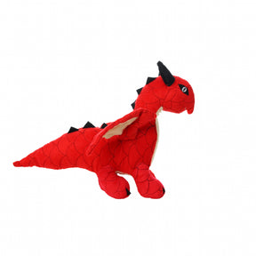 Tuffy Dog Toys - Mighty Dragon Red Plush Squeaky Dog Toy