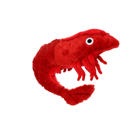 Tuffy Dog Toys - Mighty Ocean Prawn Plush Squeaky Durable Toy
