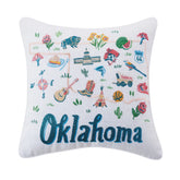 Peking Handicraft - Pillow Oklahoma Embroidered
