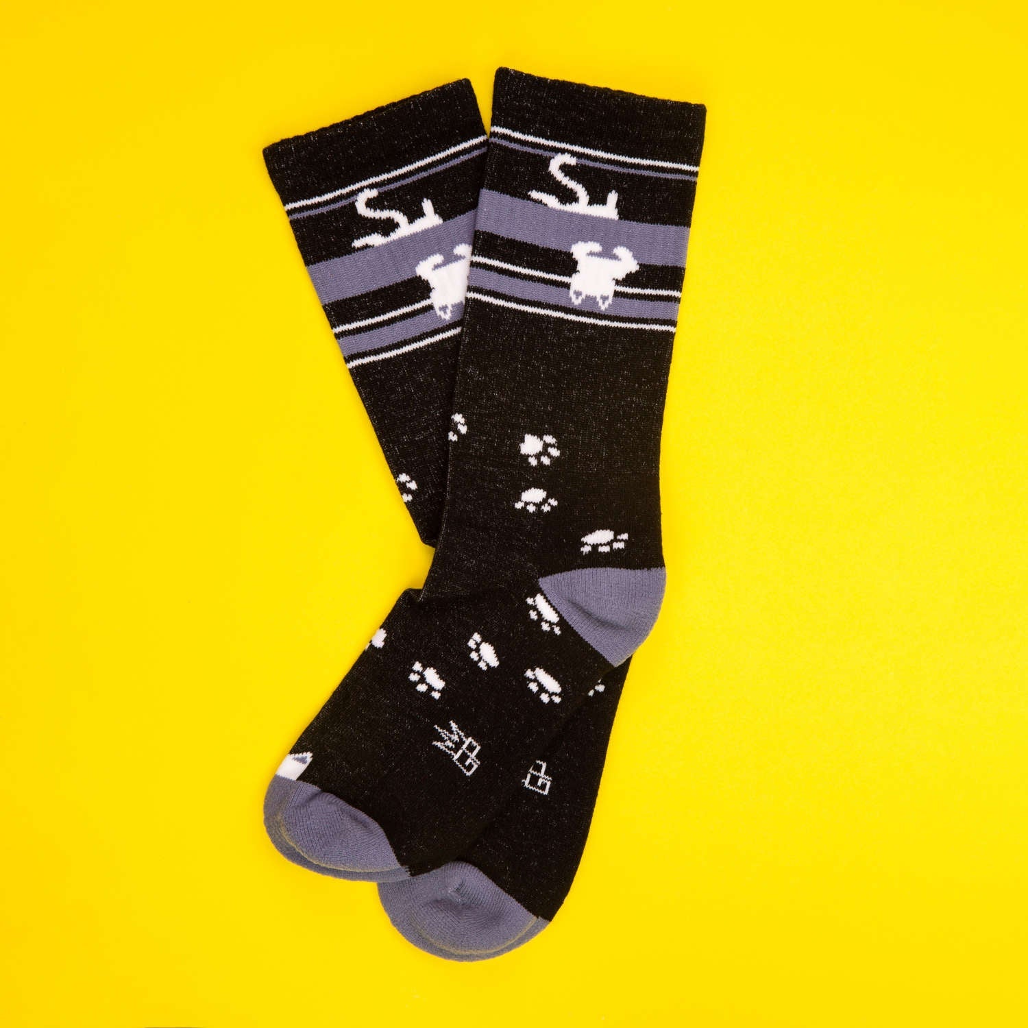 Gumball Poodle - Socks Cat Upside Down White