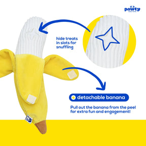 PAWTY Dog Toys - Peelable Banana Interactive Dog Toy