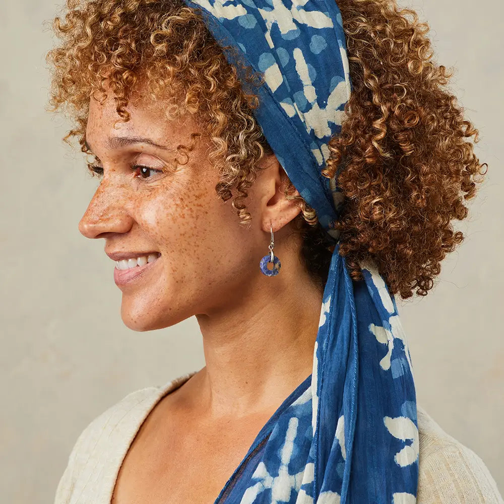 Serrv International - Dragonfly Dabu Scarf