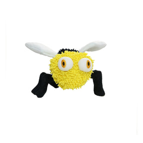 Tuffy Dog Toys - Mighty Microfiber Ball Medium Bee Squeaky Durable Toy