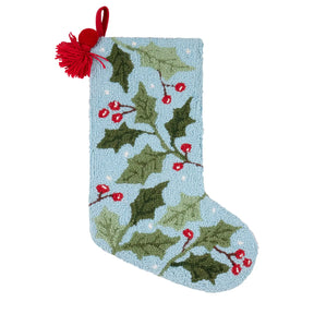 Peking HandiCraft - Stocking Holly With Tassel & Pom Pom