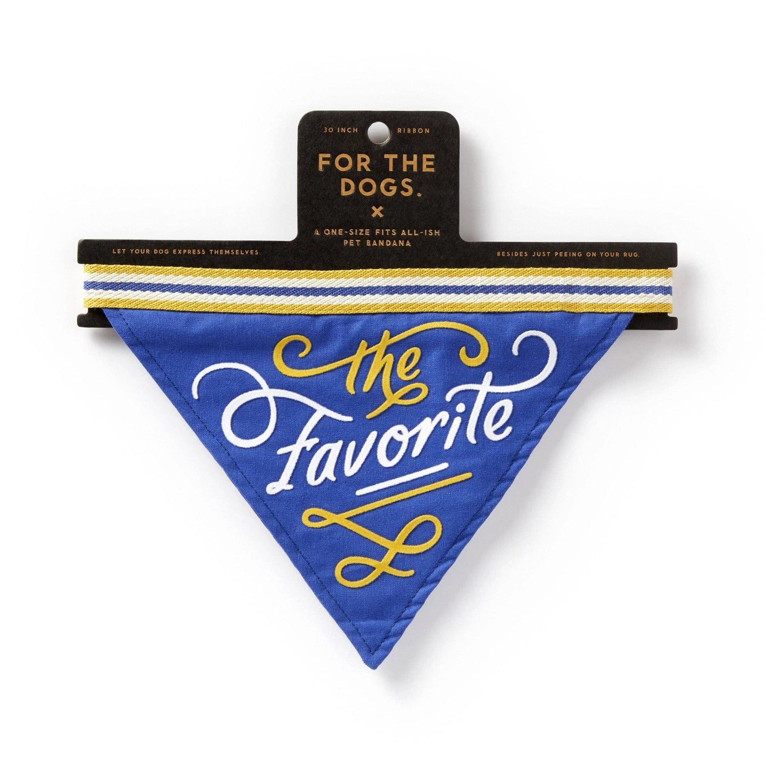 Chronicle-Hachette Book - Dog Bandana Brass Monkey The Favorite Dog Blue