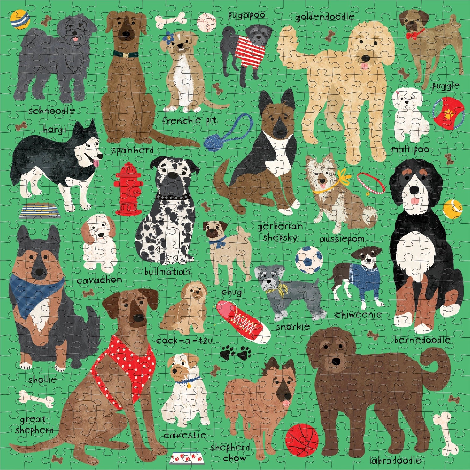 Chronicle-Hachette Book - Puzzle Doodle Dog & Other Mixed Breeds