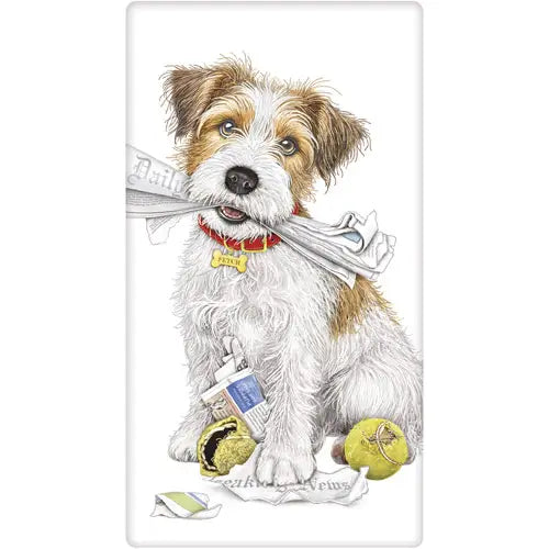 Mary Lake Thompson - Towel Newspaper Terrier