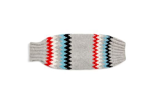 Chilly Dog - Dog Sweater Gray Chevron