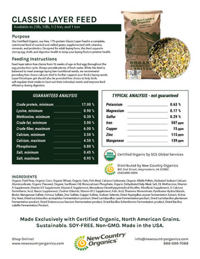 New Country Organics - Classic Chicken Layer - Southern Agriculture 