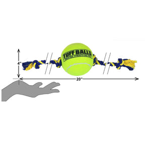 Petsport - Giant Tuff Ball Tug - Knotted 20" Rope With 4" Tuff Ball - Southern Agriculture 