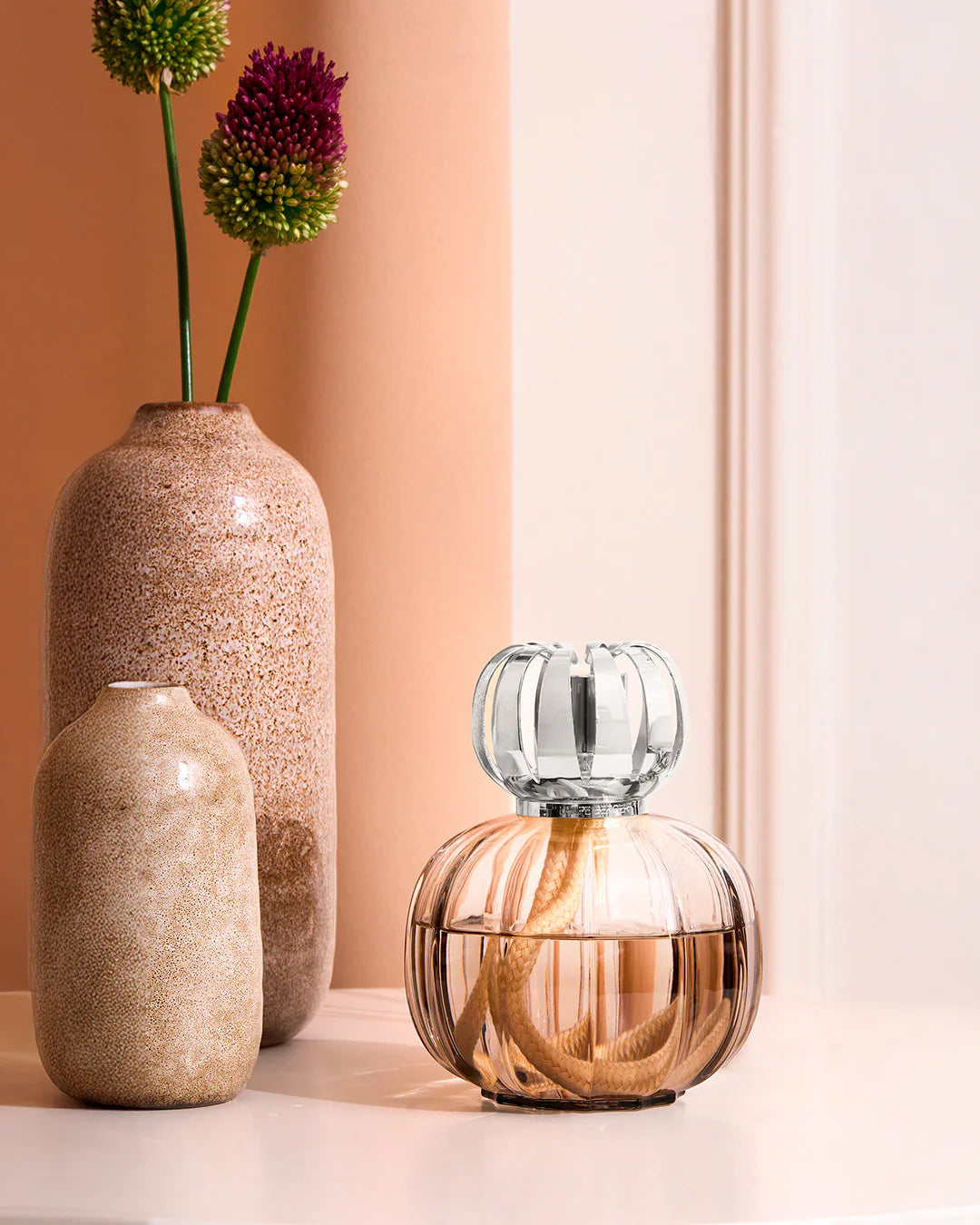 Maison Berger - Lampe Corali Pink + 250ml Velvet of Orient
