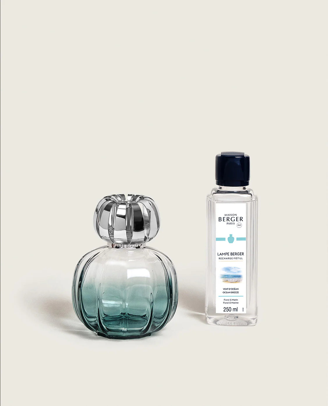 Maison Berger - Lampe Corali Green + 250ml Ocean Breeze