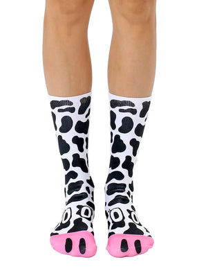 Living Royal - Socks Crew Novelty Graphic Cow Print