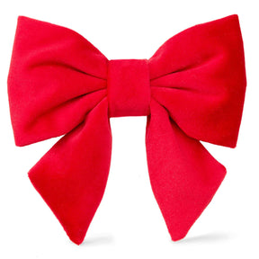The Foggy Dog - Lady Dog Bow Cranberry Velvet