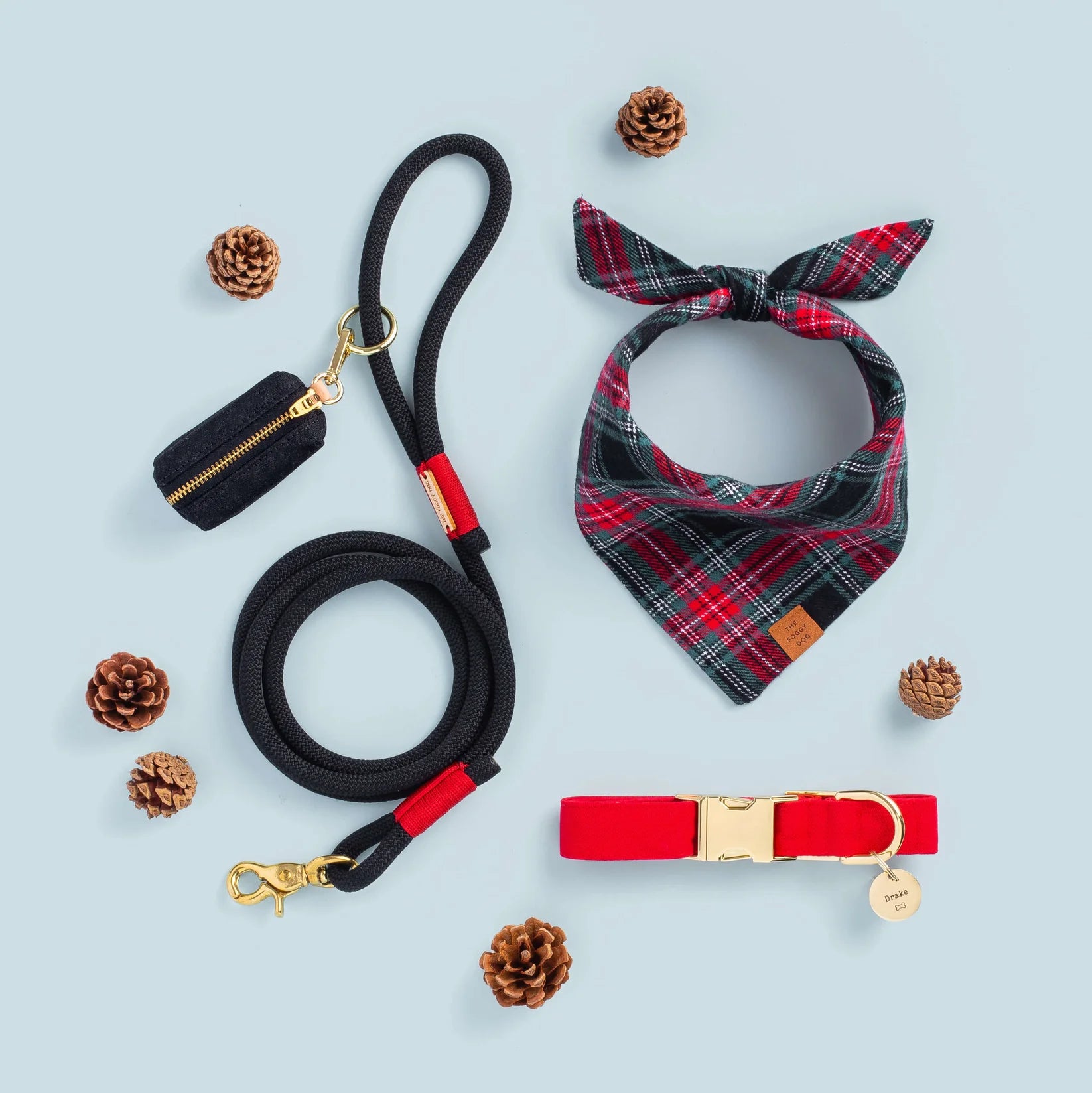 The Foggy Dog - Bandana Dog Draper James xTFD Georgia Plaid