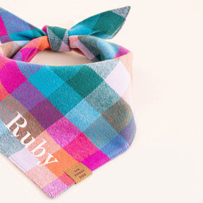 The Foggy Dog - Bandana Dog Color Pop Flannel Fall