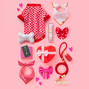 The Foggy Dog - Dog Sweater Heart Stripe