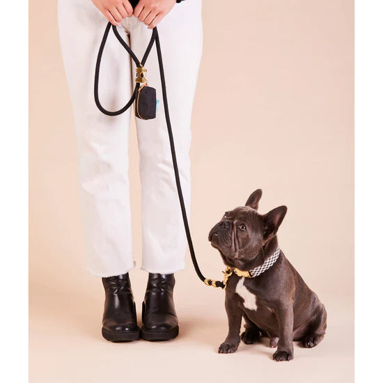 The Foggy Dog - Dog Collar Houndstooth Flannel