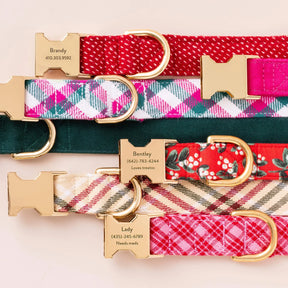 The Foggy Dog - Dog Collar Katherine Plaid