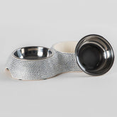 Hello Doggie - Crystal Dining Bowls Double