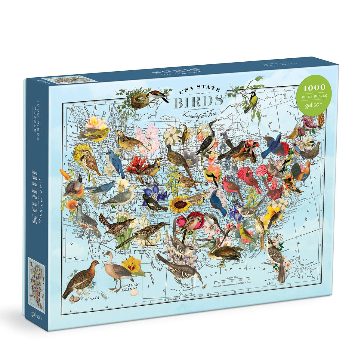 Chronicle-Hachette Book - Puzzle Wendy Gold State Birds