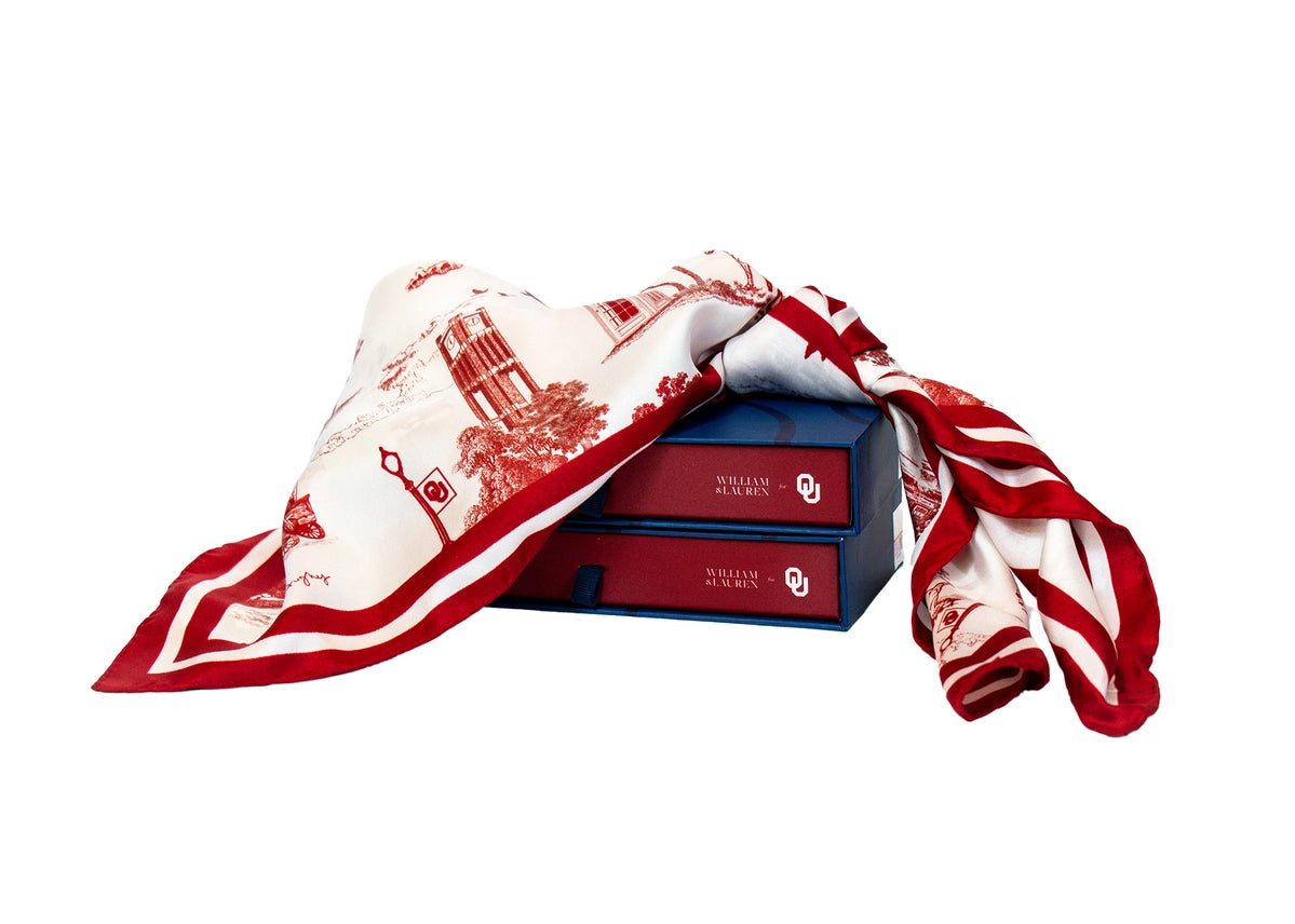 William & Lauren - OU Toile Scarf
