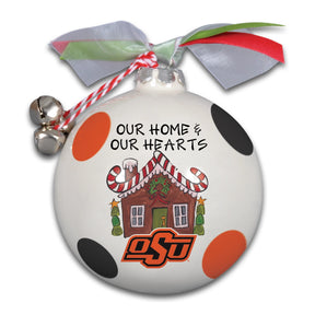 Magnolia Lane - "Our Home & Our Heart Belong to" Collegiate Ornament