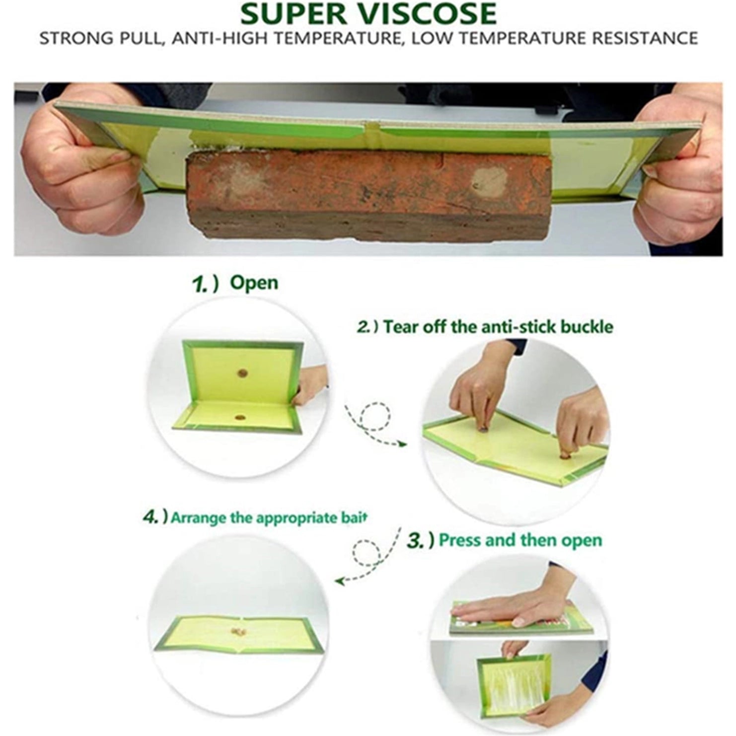 Tsyware - Mouse Glue Trap Foldable Super Sticky