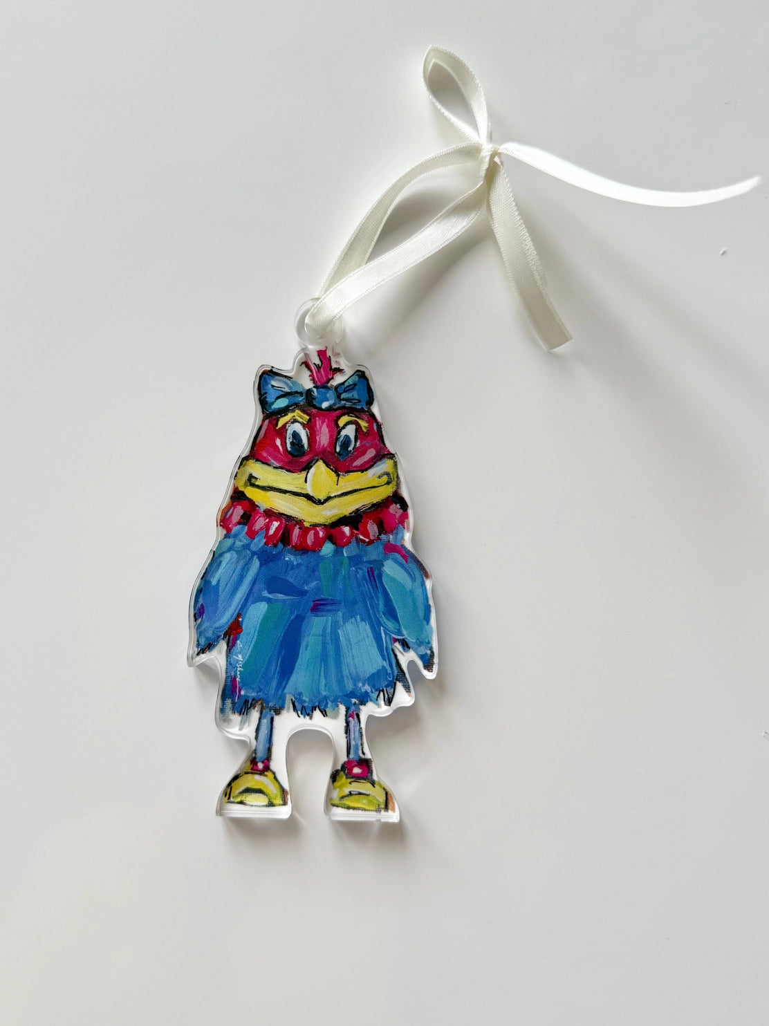 Chelsea McShane Art - Ornament Jayhawk Girl