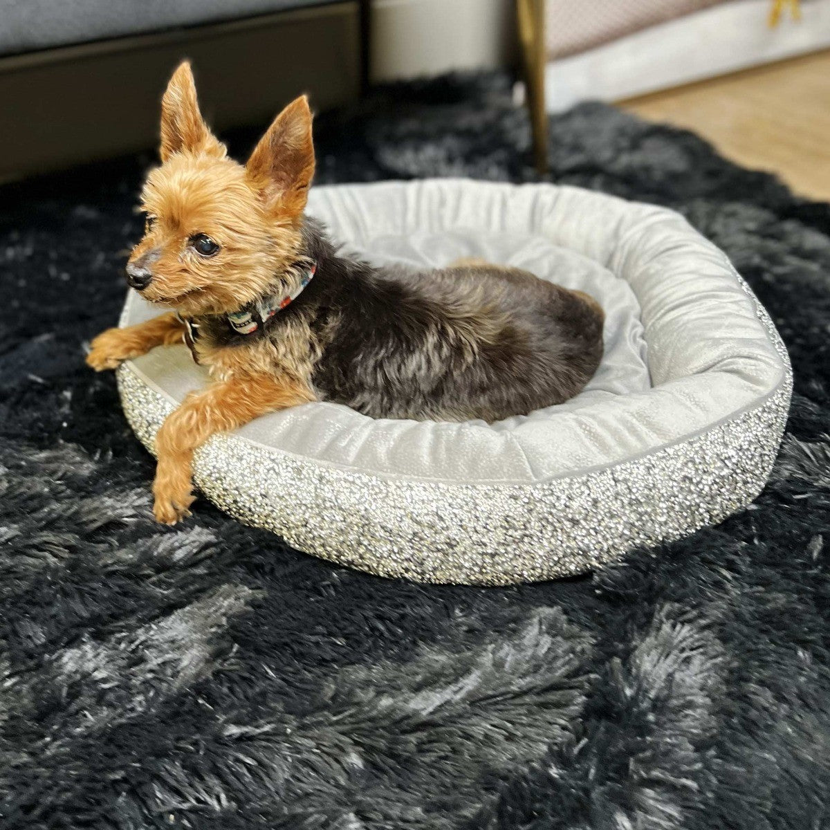 Petrageous Designs - Pet Bed Round Velvet Fabric