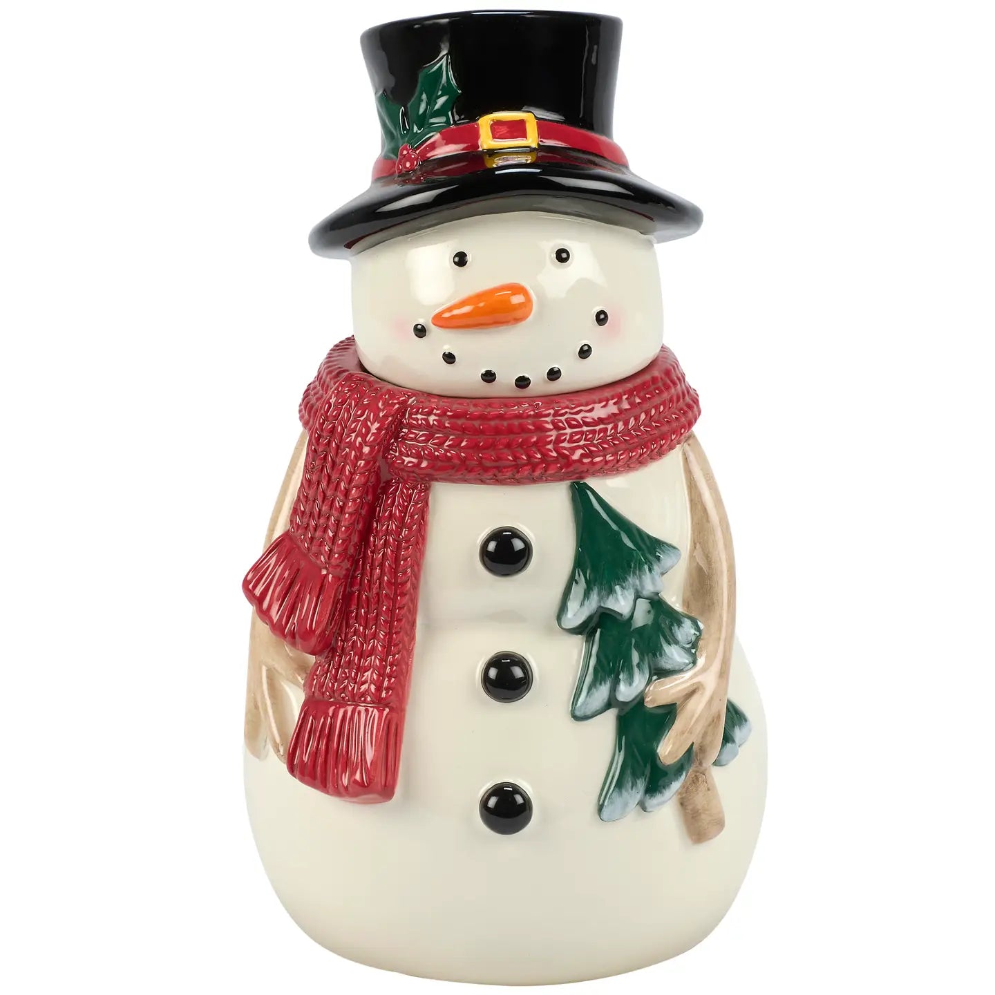 Primitives by Kathy - Cookie Jar Happy Snowman