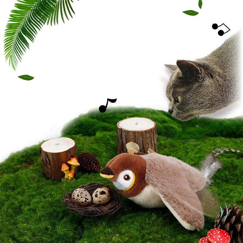 Vigor - Sparrow Bird Chirping Cat Toy Plush