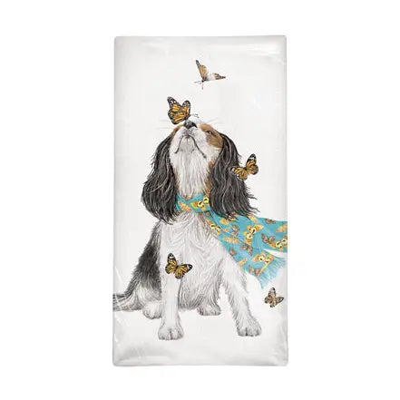 Mary Lake Thompson - Towel Spaniel Butterflies